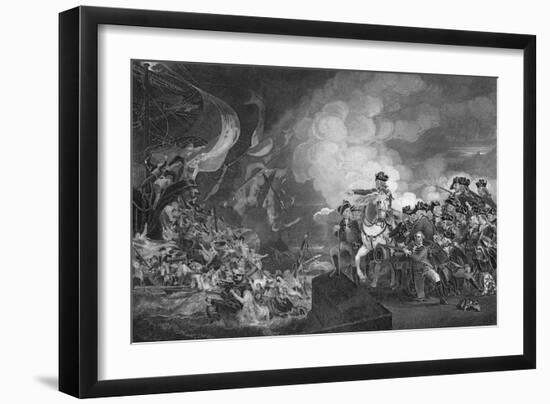 Defeat of the Floating Batteries at Gibraltar, 1782-G Stodart-Framed Giclee Print