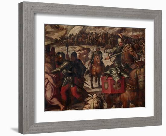 Defeat of the Venetians in Casentino, 1563-1565-Giorgio Vasari-Framed Giclee Print