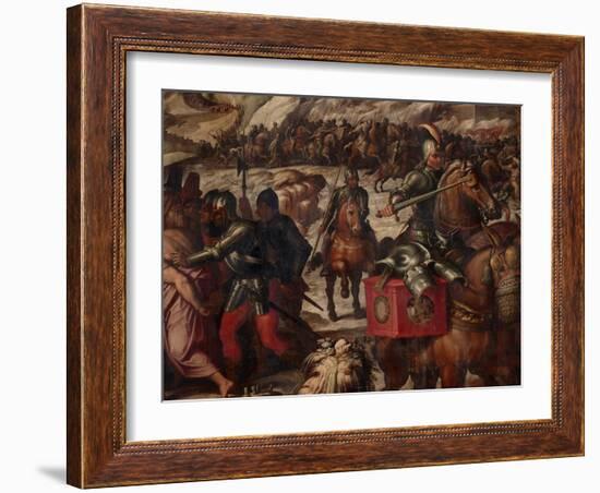 Defeat of the Venetians in Casentino, 1563-1565-Giorgio Vasari-Framed Giclee Print