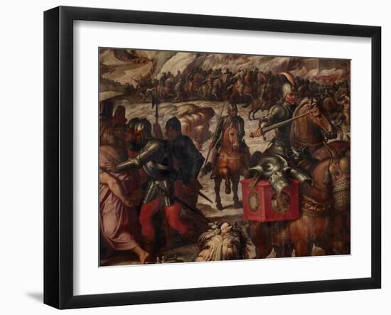 Defeat of the Venetians in Casentino, 1563-1565-Giorgio Vasari-Framed Giclee Print