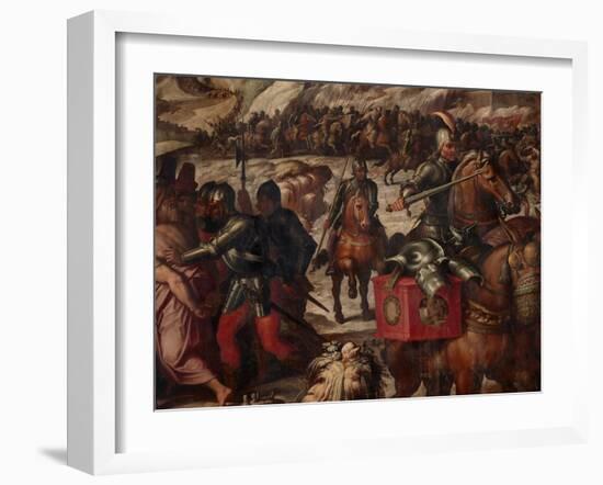 Defeat of the Venetians in Casentino, 1563-1565-Giorgio Vasari-Framed Giclee Print