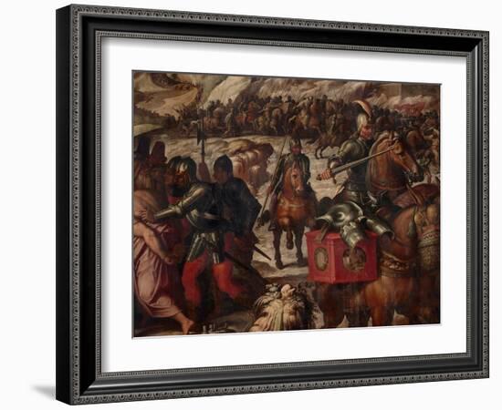 Defeat of the Venetians in Casentino, 1563-1565-Giorgio Vasari-Framed Giclee Print