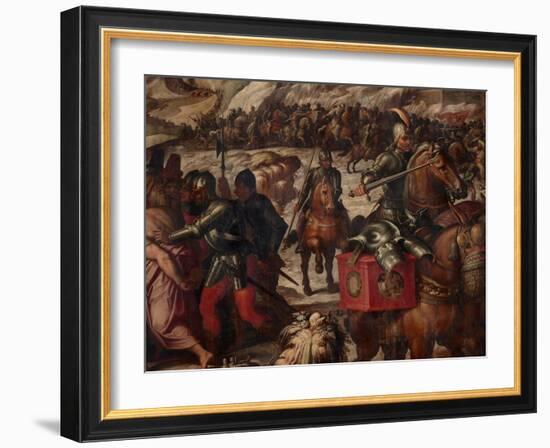 Defeat of the Venetians in Casentino, 1563-1565-Giorgio Vasari-Framed Giclee Print