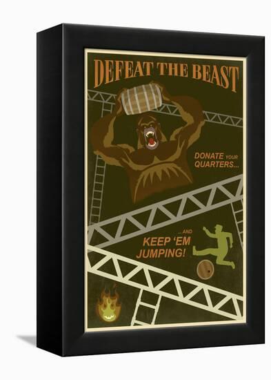 Defeat The Beast-Steve Thomas-Framed Premier Image Canvas