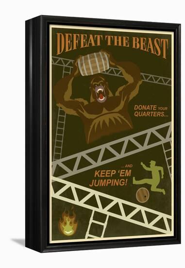 Defeat The Beast-Steve Thomas-Framed Premier Image Canvas