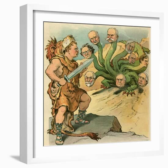 Defeat The Hydra-JS Pughe-Framed Premium Giclee Print