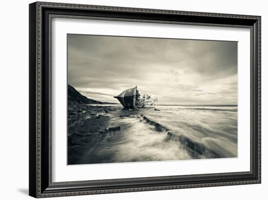 Defeated by the Sea-Inigo Barandiaran-Framed Photographic Print