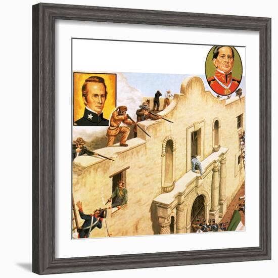 Defence of the Alamo-John Keay-Framed Giclee Print