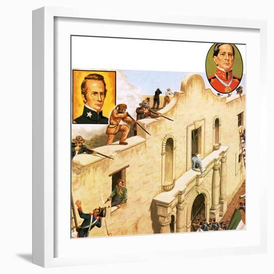 Defence of the Alamo-John Keay-Framed Giclee Print