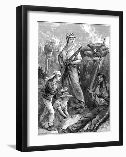 Defence of the Fort at Futtegurh, Indian Mutiny, 1857-1859-null-Framed Giclee Print