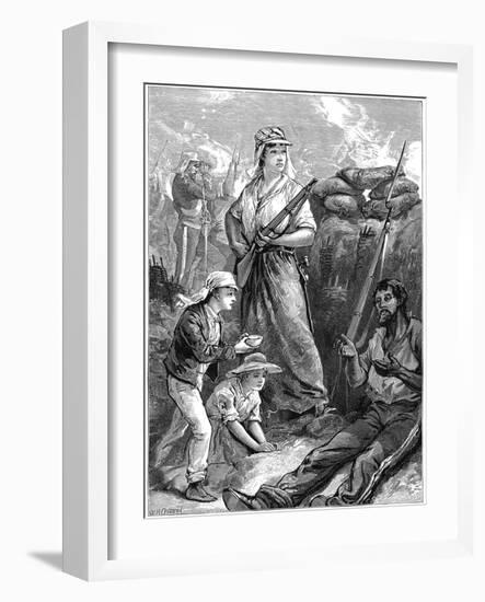 Defence of the Fort at Futtegurh, Indian Mutiny, 1857-1859-null-Framed Giclee Print