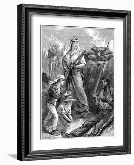Defence of the Fort at Futtegurh, Indian Mutiny, 1857-1859-null-Framed Giclee Print