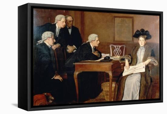 Defendant and Counsel, 1895-William Frederick Yeames-Framed Premier Image Canvas