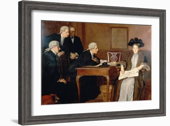 Defendant and Counsel, 1895-William Frederick Yeames-Framed Giclee Print