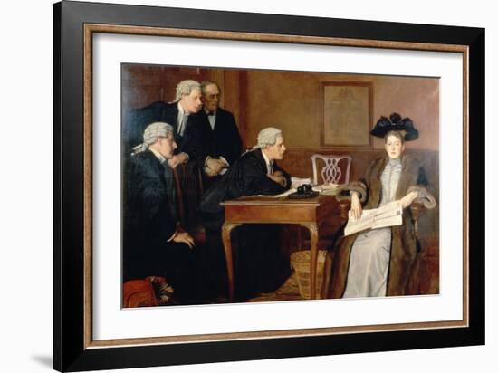 Defendant and Counsel, 1895-William Frederick Yeames-Framed Giclee Print