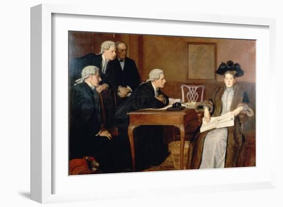 Defendant and Counsel, 1895-William Frederick Yeames-Framed Giclee Print