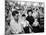 Defendant Roy Bryant with His Sons and Wife Carolyn During His Trial for the Murder of Emmett Till-Ed Clark-Mounted Photographic Print