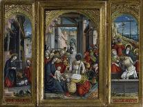 Nativity; Adoration of the Magi and Christ at the Sepulchre; Triptych, 1523 (Inv 1040)-Defendente Ferrari-Giclee Print