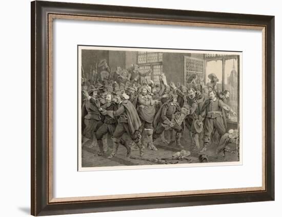 Defenestration of Prague-C.a. Dahlstrom-Framed Art Print