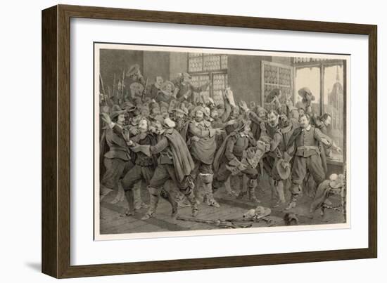 Defenestration of Prague-C.a. Dahlstrom-Framed Art Print