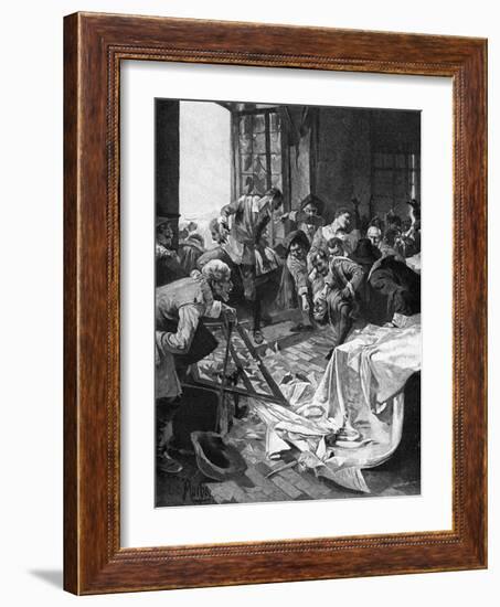 Defenestration-Alphonse Mucha-Framed Art Print