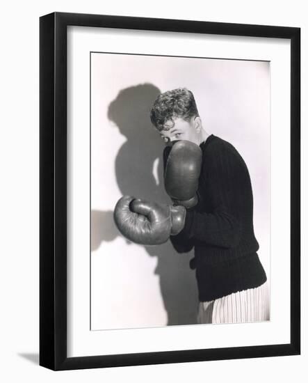 Defensive Boxer-null-Framed Photo