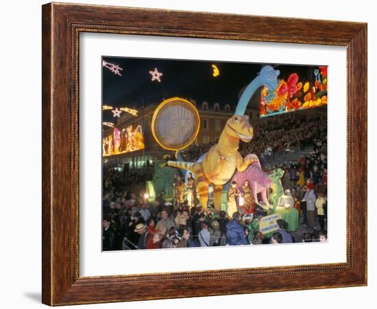 Defile Aux Lumieres, Carnival, Place Massena, Nice, Alpes-Maritimes, Provence, France-Bruno Barbier-Framed Photographic Print