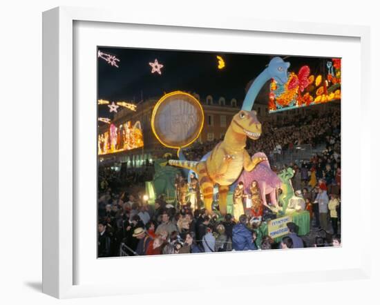 Defile Aux Lumieres, Carnival, Place Massena, Nice, Alpes-Maritimes, Provence, France-Bruno Barbier-Framed Photographic Print