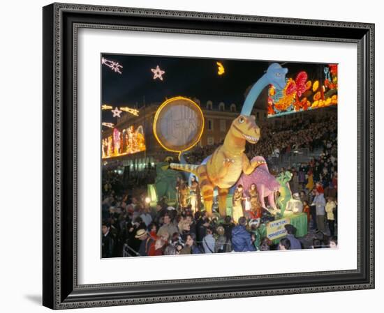 Defile Aux Lumieres, Carnival, Place Massena, Nice, Alpes-Maritimes, Provence, France-Bruno Barbier-Framed Photographic Print