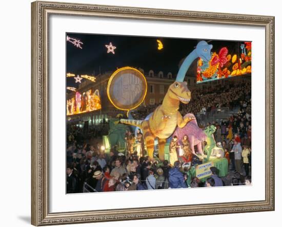 Defile Aux Lumieres, Carnival, Place Massena, Nice, Alpes-Maritimes, Provence, France-Bruno Barbier-Framed Photographic Print