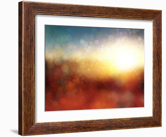 Defocused Background-shagane-Framed Art Print