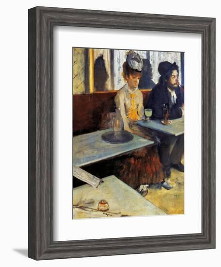 Degas: Absinthe, 1873-Edgar Degas-Framed Giclee Print