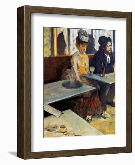 Degas: Absinthe, 1873-Edgar Degas-Framed Giclee Print