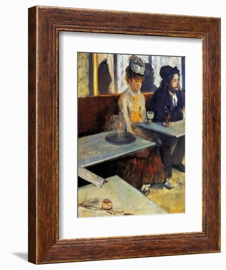 Degas: Absinthe, 1873-Edgar Degas-Framed Giclee Print