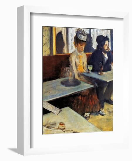 Degas: Absinthe, 1873-Edgar Degas-Framed Giclee Print