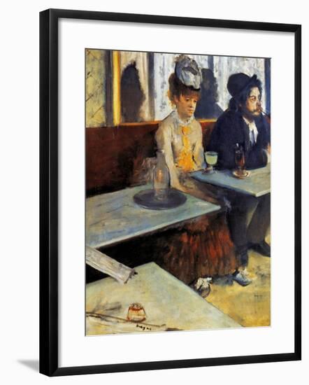 Degas: Absinthe, 1873-Edgar Degas-Framed Giclee Print