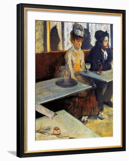 Degas: Absinthe, 1873-Edgar Degas-Framed Giclee Print