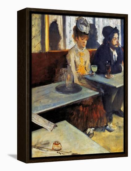 Degas: Absinthe, 1873-Edgar Degas-Framed Premier Image Canvas