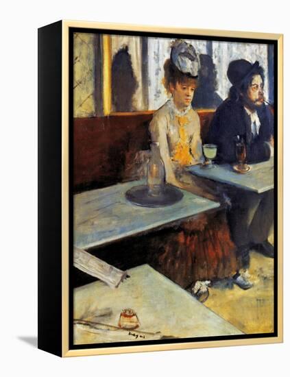 Degas: Absinthe, 1873-Edgar Degas-Framed Premier Image Canvas