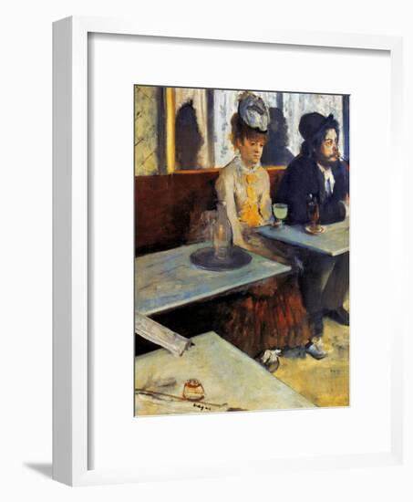 Degas: Absinthe, 1873-Edgar Degas-Framed Giclee Print