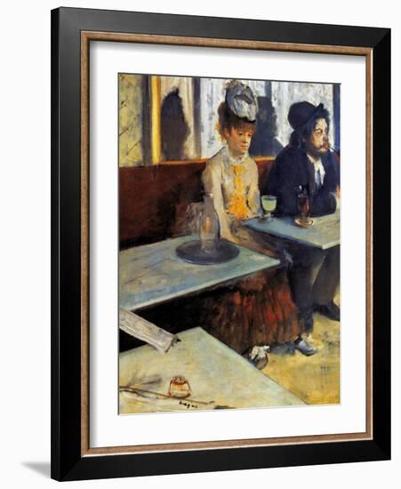 Degas: Absinthe, 1873-Edgar Degas-Framed Giclee Print