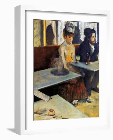 Degas: Absinthe, 1873-Edgar Degas-Framed Giclee Print