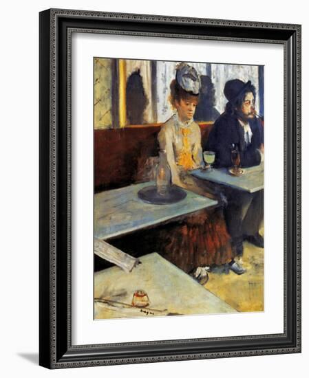 Degas: Absinthe, 1873-Edgar Degas-Framed Giclee Print