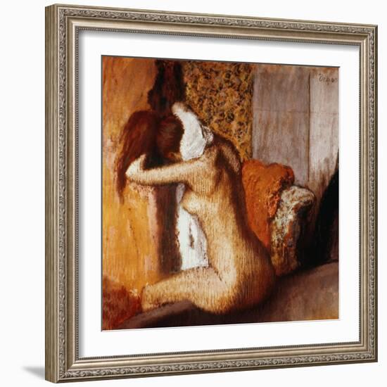 Degas: After The Bath-Edgar Degas-Framed Premium Giclee Print