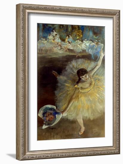 Degas: Arabesque, 1876-77-Edgar Degas-Framed Giclee Print