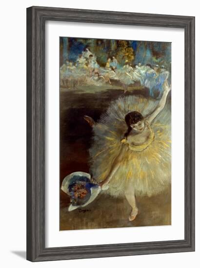 Degas: Arabesque, 1876-77-Edgar Degas-Framed Giclee Print