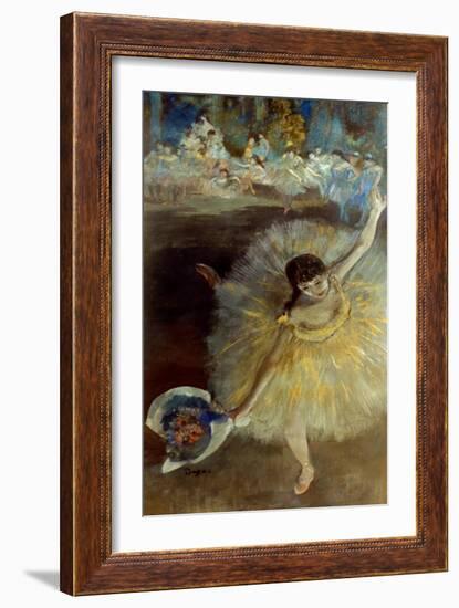 Degas: Arabesque, 1876-77-Edgar Degas-Framed Giclee Print