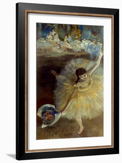 Degas: Arabesque, 1876-77-Edgar Degas-Framed Giclee Print