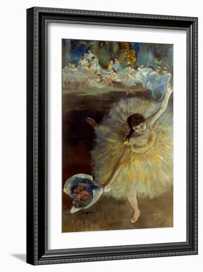 Degas: Arabesque, 1876-77-Edgar Degas-Framed Giclee Print