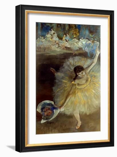 Degas: Arabesque, 1876-77-Edgar Degas-Framed Giclee Print